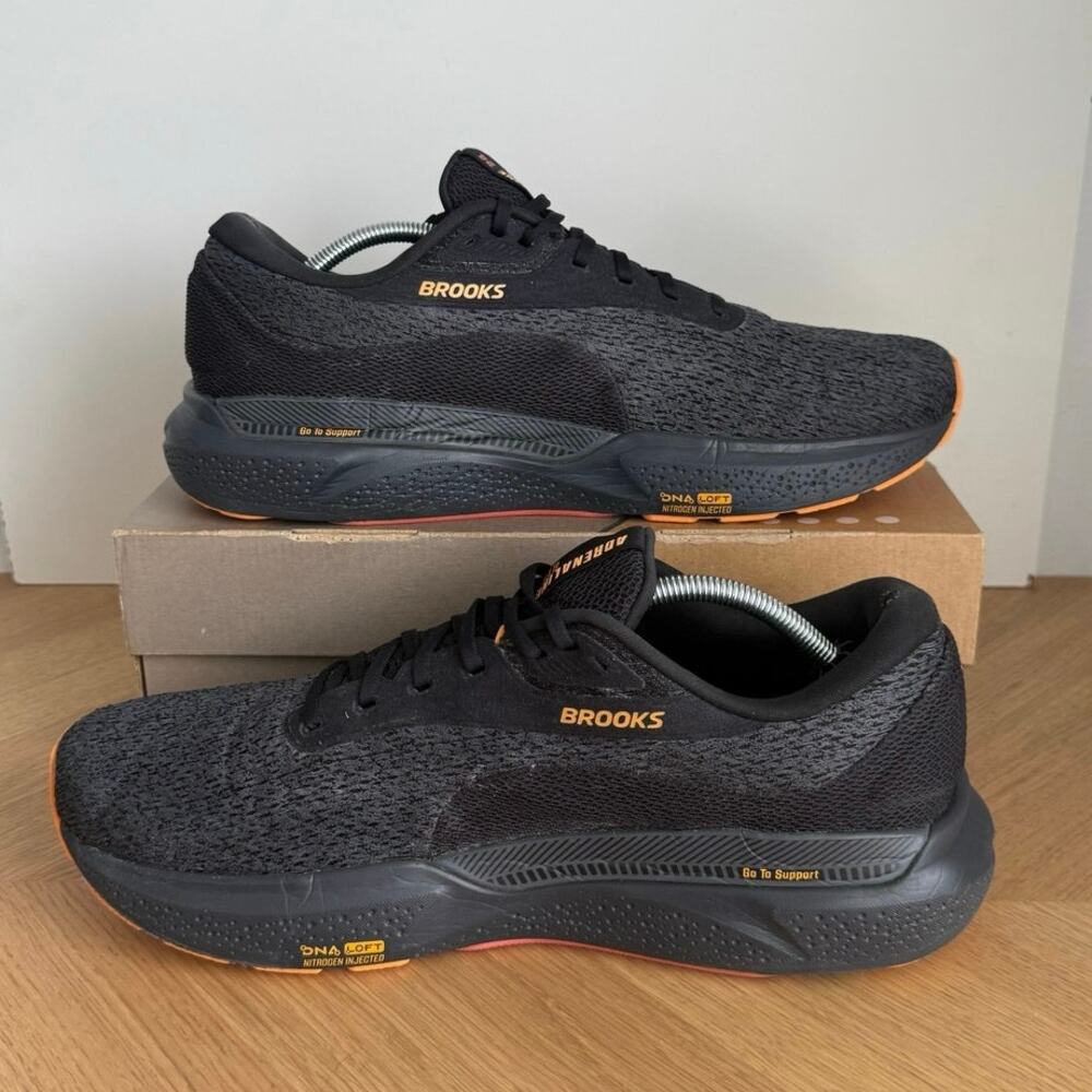 Brooks Adrenaline GTS 24 Black/Ebony/Burnt Sienna Men Running Sneakers- SZ 13 - Picture 11 of 13